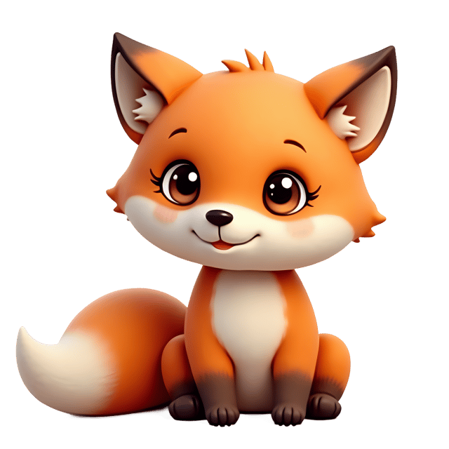 Free transparent PNG: Adorable Stuffed Fox PNG with Transparent Background for Crafts and Clipart