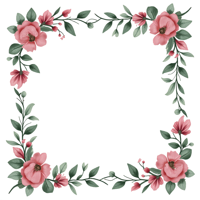 Free transparent PNG: Floral Vines Frame PNG Clipart  Perfect for Decorative Design  Crafting