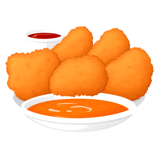 Free transparent PNG: Fried Chicken with Dipping Sauce Transparent PNG for Food and Sauce Imagery