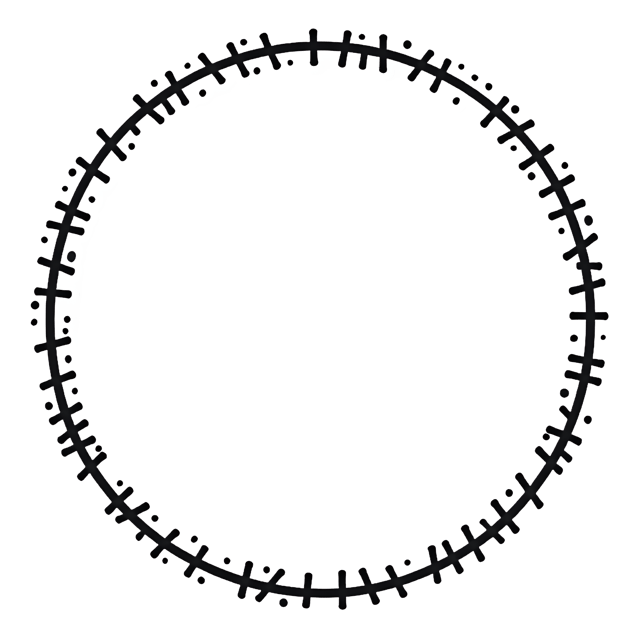 Free transparent PNG: Round Dotted Frame with Uneven Spacing  Free Downloadable PNG Clipart