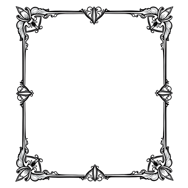 Free transparent PNG: Vintage Art Deco Border  Free Downloadable PNG Clipart