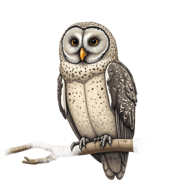 Free transparent PNG: Wise Old Owl Pencil Sketch on Transparent Background