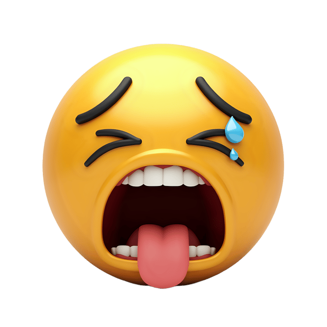 Free transparent PNG: Crying Emoji PNG Clipart  Ideal for Emotion Expression in Design  Communication