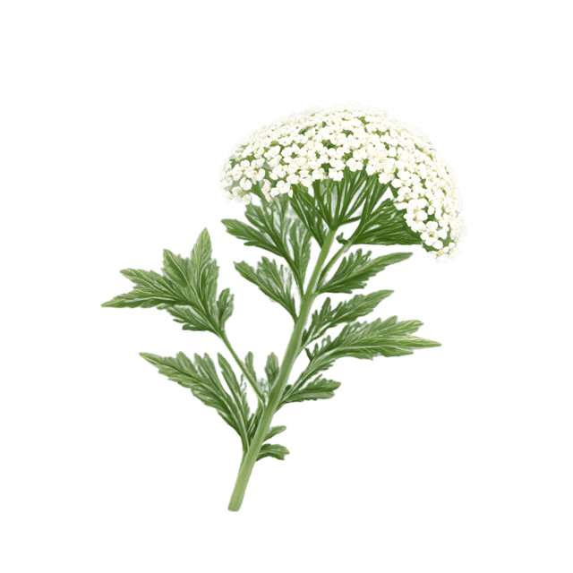 Free transparent PNG: Yarrow Flower Transparent PNG for Botanical Art and Design