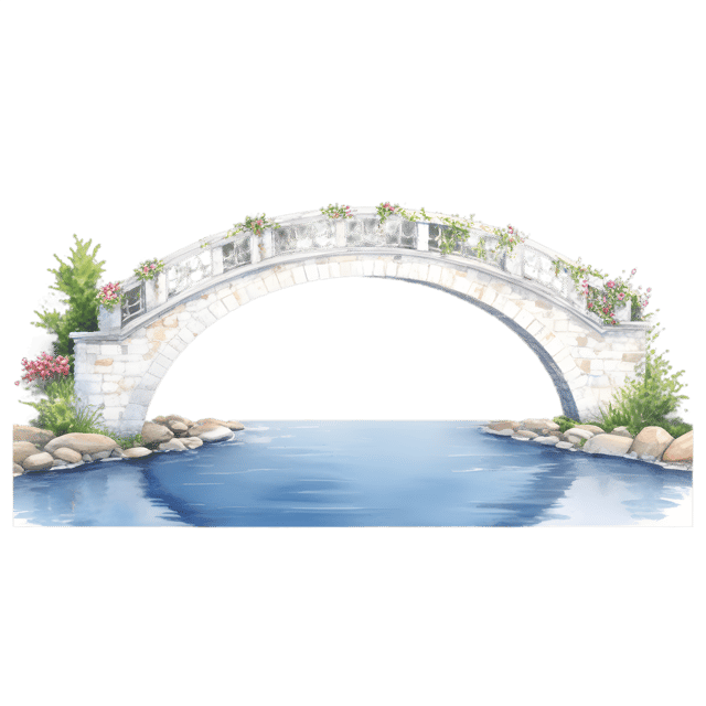 Free transparent PNG: Floral Festival Bridge PNG with Transparent Background for Art and Design