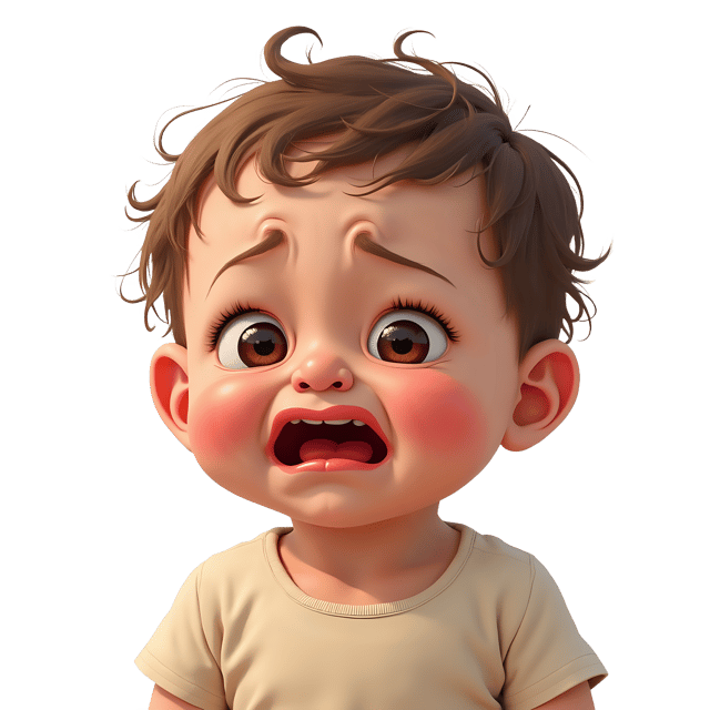 Free transparent PNG: Crying Child PNG Portrait with Transparent Background for Artistic and Decorative Uses