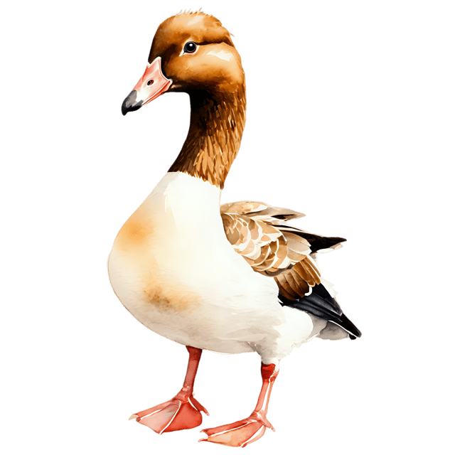 Free transparent PNG: Goose Bird Watercolor Illustration – Transparent PNG