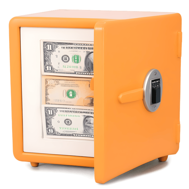 Free transparent PNG: Secure Money Safe PNG with Transparent Background for Financial and Security Imagery