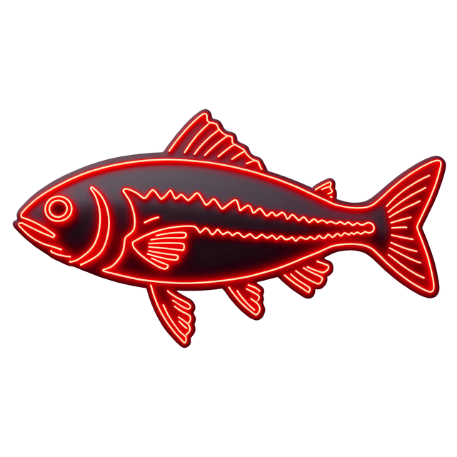 Free transparent PNG: Neon Fish PNG  Modern and Vibrant Underwater Clipart for Decor and Crafts