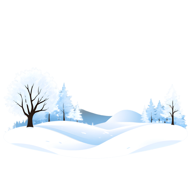 Free transparent PNG: Winter Wonderland Scenery PNG with Transparent Background for Seasonal Design