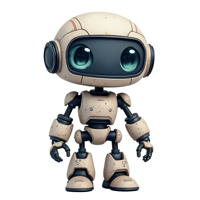 Free transparent PNG: Toy Robot with Big Eyes  Kids Clipart, free download png