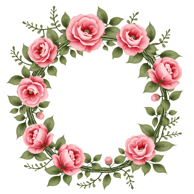 Free transparent PNG: Victorian Rose Garland  Elegant Floral Clipart, Free PNG Download