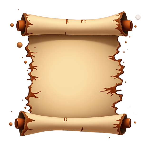 Free transparent PNG: Scroll with Burnt Marks  Historical Artifact Clipart, free transparent png download