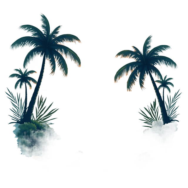 Free transparent PNG: Tropical Beach Sunset Watercolor Wash PNG