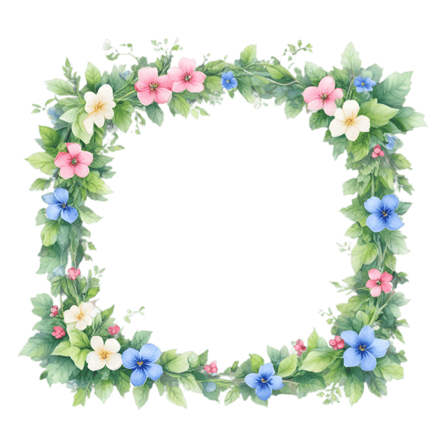 Free transparent PNG: Vibrant Garden with Blooming Vines PNG Background