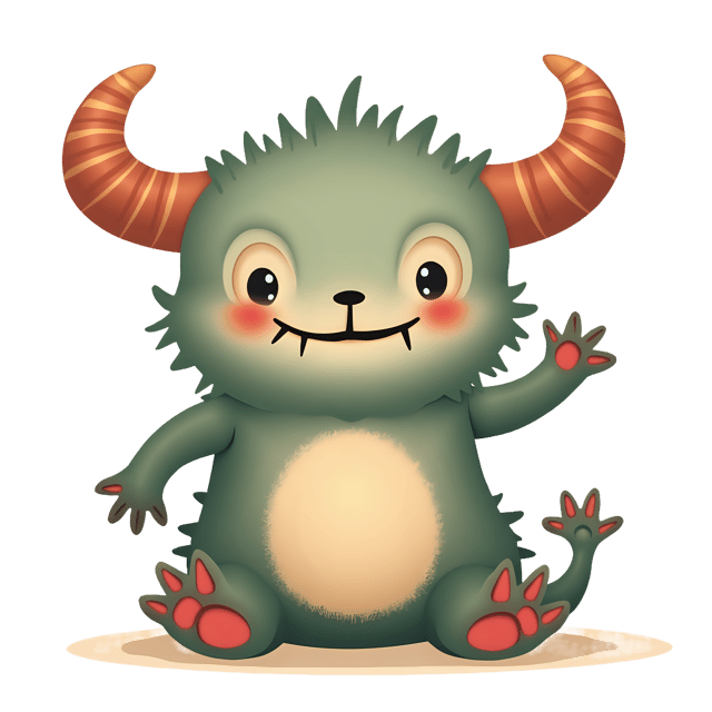 Free transparent PNG: Cuddly Monster Friend Transparent PNG for Gentle and Playful Imagery