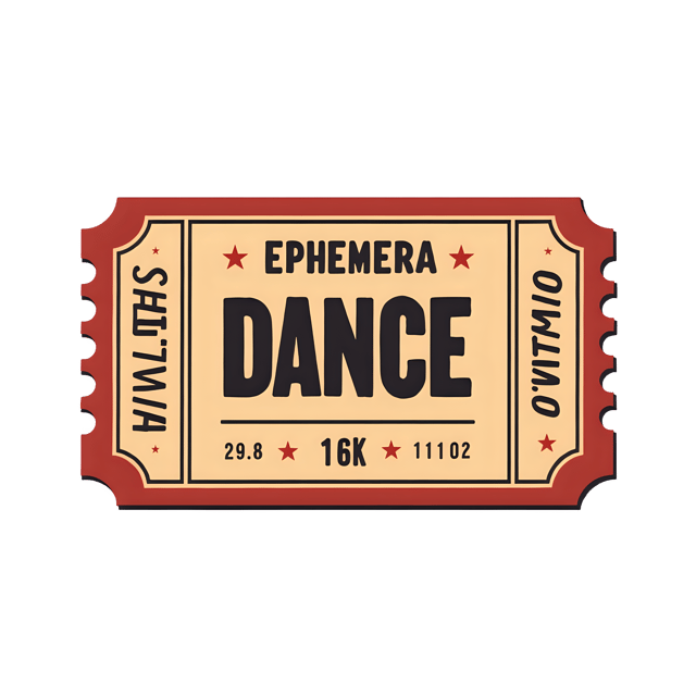 Free transparent PNG: Vintage Ephemera Dance Ticket  Historical Clipart, free downloadable png