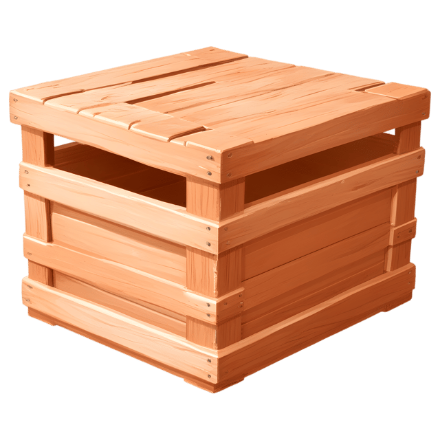 Free transparent PNG: Rusty Crate PNG with Transparent Background for Garden and Rustic Themes