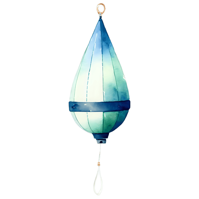 Free transparent PNG: Buoy Watercolor Illustration Transparent PNG – Whimsical Clipart for Artists & Designers