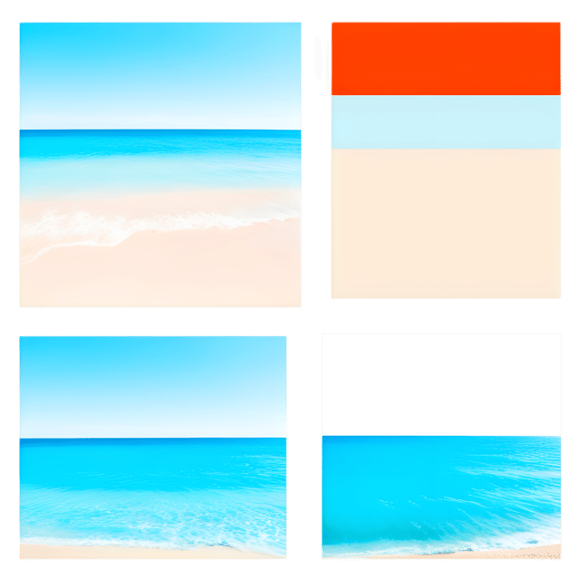 Free transparent PNG: Sunny Beach with Crystal-Clear Waters PNG Background for Tropical Decor