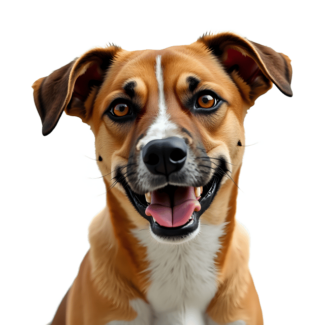 Free transparent PNG: Realistic Dog Portrait with Transparent Background PNG