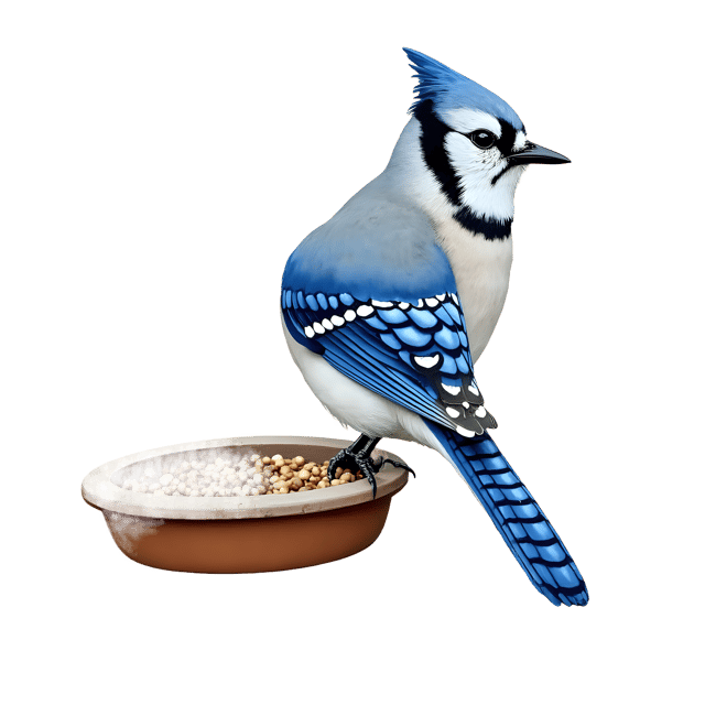 Free transparent PNG: Blue Jay Feather in Bird Feeder  Nature Clipart, free transparent png download