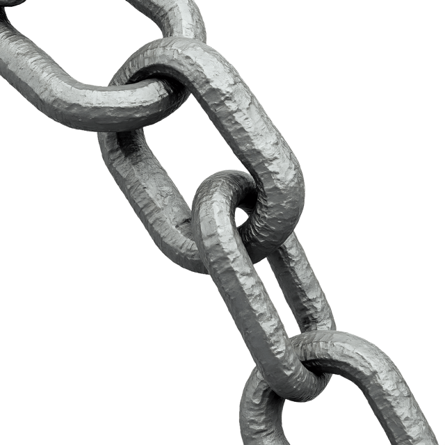 Free transparent PNG: Magical Iron Chain with Runes for Fantasy Art and Decor