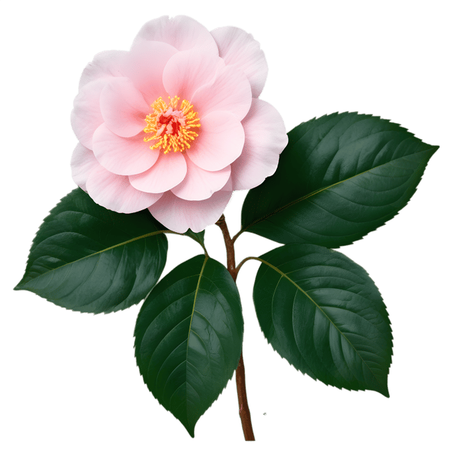 Free transparent PNG: Camellia Flower Transparent Background PNG for Botanical Art and Design