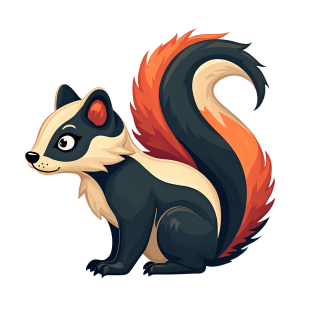 Free transparent PNG: Skunk PNG Clipart  Cute Animal for Kids and Creative Projects