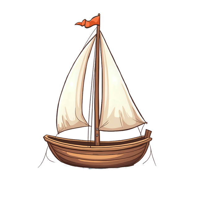 Free transparent PNG: Sailing Boat PNG Sketch with Transparent Background for Nautical Decor and Crafts