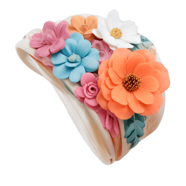 Free transparent PNG: Floral Hair Tie PNG with Transparent Background for Floral and Beauty Creations