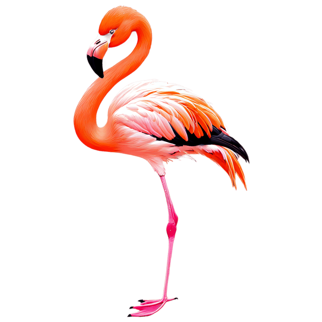 Free transparent PNG: Cute Flamingo Cartoon Illustration for Nursery Decor and Crafts