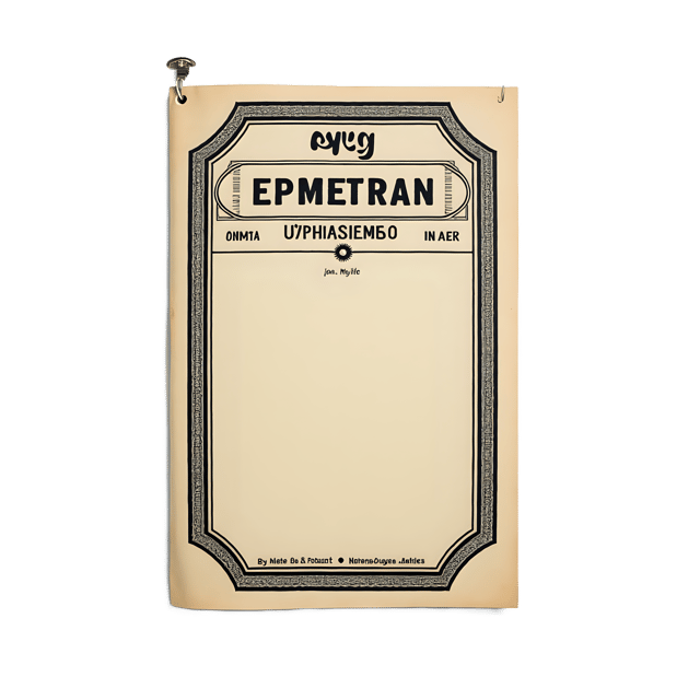 Free transparent PNG: Vintage Ephemera Program Cover  Classic Design Clipart, free download png