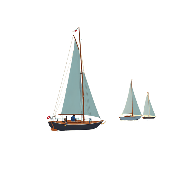 Free transparent PNG: Sailboats on Calm Blue Sea Transparent PNG Background