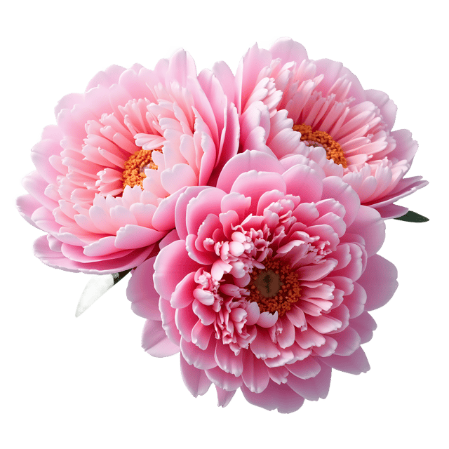 Free transparent PNG: Pink Peonies with Ruffled Petals Transparent PNG