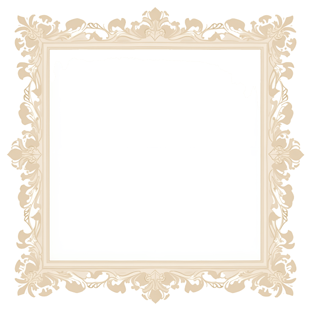 Free transparent PNG: Ivory Frame with Delicate Lace Trim: Elegant Clipart Design for Decor and Crafts