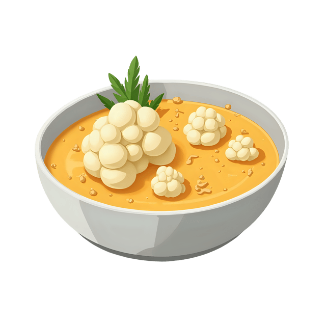 Free transparent PNG: Cauliflower Cheese Soup  Food Clipart, free downloadable png