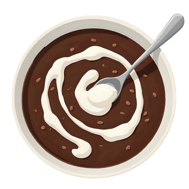 Free transparent PNG: Black Bean Soup with Sour Cream Swirl  Mexican Cuisine Clipart, free downloadable png