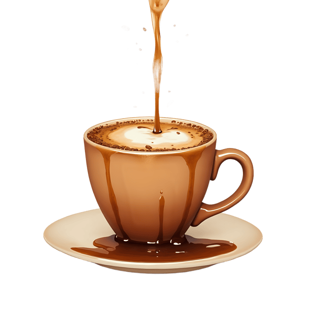 Free transparent PNG: Coffee Pour  Artistic Beverage Clipart, free high-quality png download
