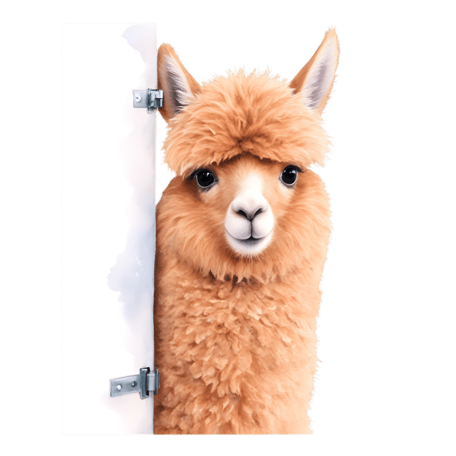 Free transparent PNG: Delightful Alpaca PNG with Transparent Background for Cozy Corner Decor