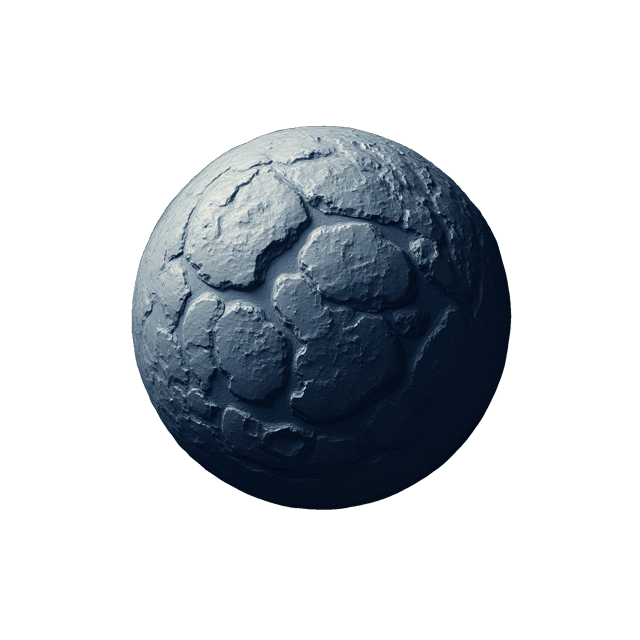 Free transparent PNG: Intricate Asteroid Field with Sharp Edges and Dark Shadows - Beautiful Illustration Clipart