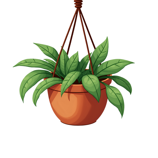Free transparent PNG: Hanging Flower Pot  Garden Clipart, free transparent png download