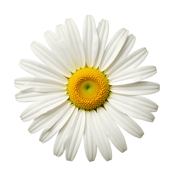 Free transparent PNG: White Daisy Clipart with Yellow Center on Transparent Background