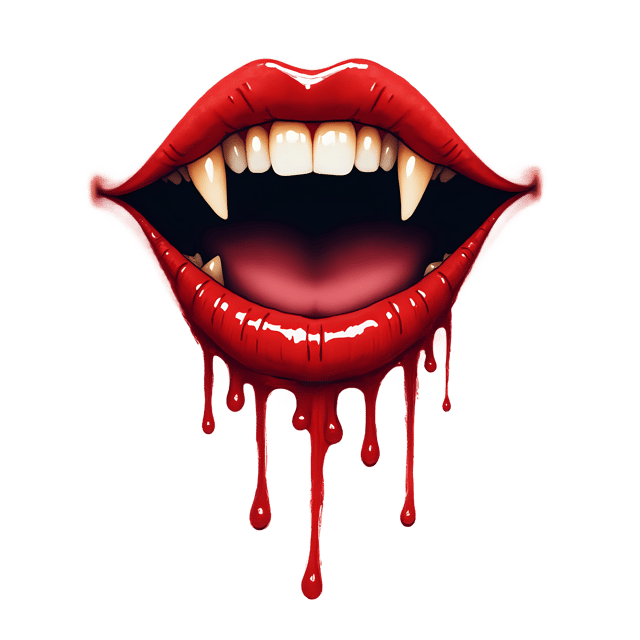 Free transparent PNG: Fangs with Dripping Blood Trail  Scary Clipart, free downloadable png