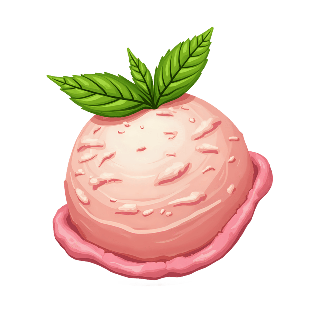 Free transparent PNG: Rolled Ice Cream with Mint Garnish  Dessert Clipart, free downloadable png