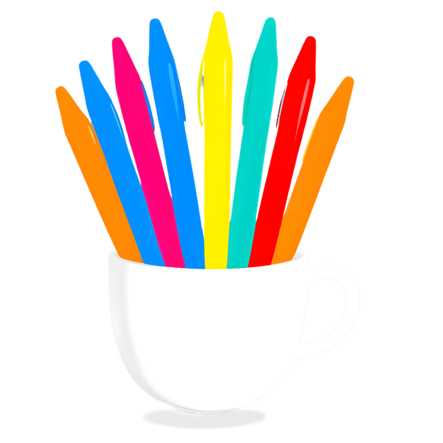 Free transparent PNG: Colorful Pens Array with Transparent Background PNG