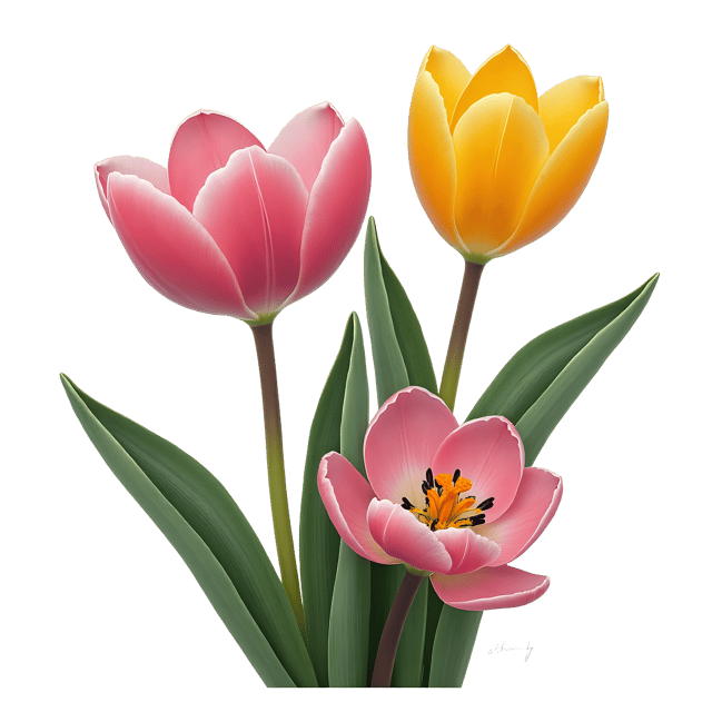 Free transparent PNG: Tulip and Crocus Flowers PNG Clipart  Perfect for Spring Projects, Gardening  Decor