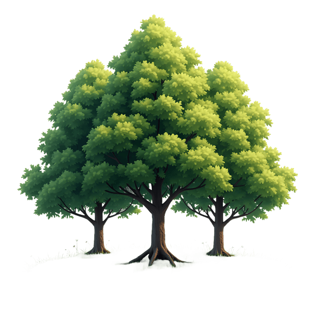Free transparent PNG: Cluster of Trees PNG Transparent Background for Nature Design and Crafts