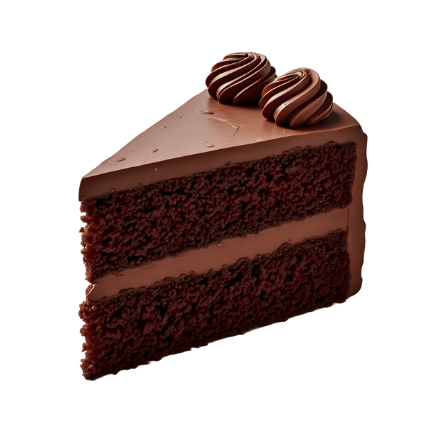 Free transparent PNG: Chocolate Cake Slice with Frosting PNG Transparent Background