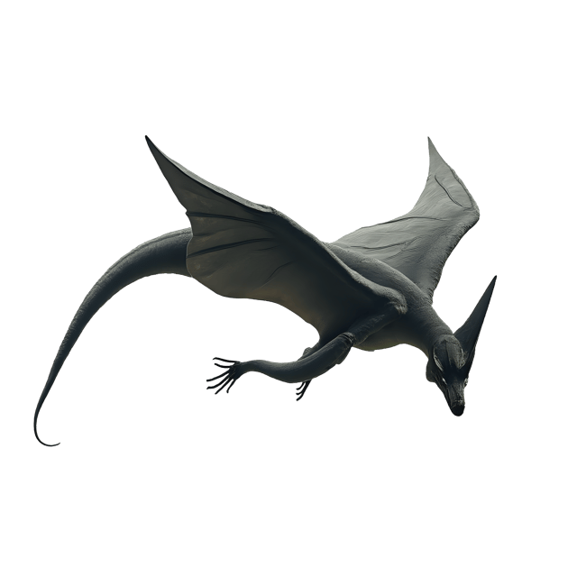 Free transparent PNG: Jurassic Pterosaur PNG Illustration with Leathery Wings and Long Tail